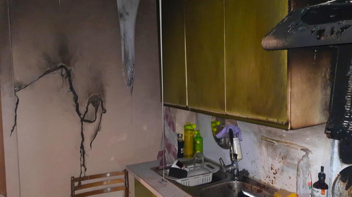 В Вологде из-за вспыхнувшего масла чуть не сгорела квартира
