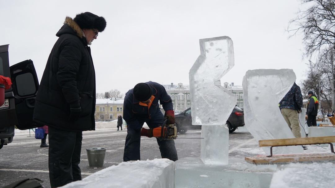 На этой неделе в Вологде пройдёт фестиваль ледяных скульптур