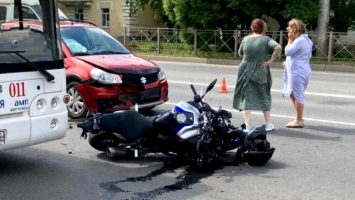 Мотоциклист разбился на ул. Чернышевского