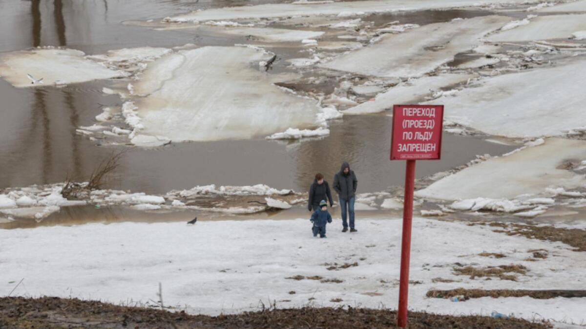 Выход на лед полностью запрещен в Вологодской области