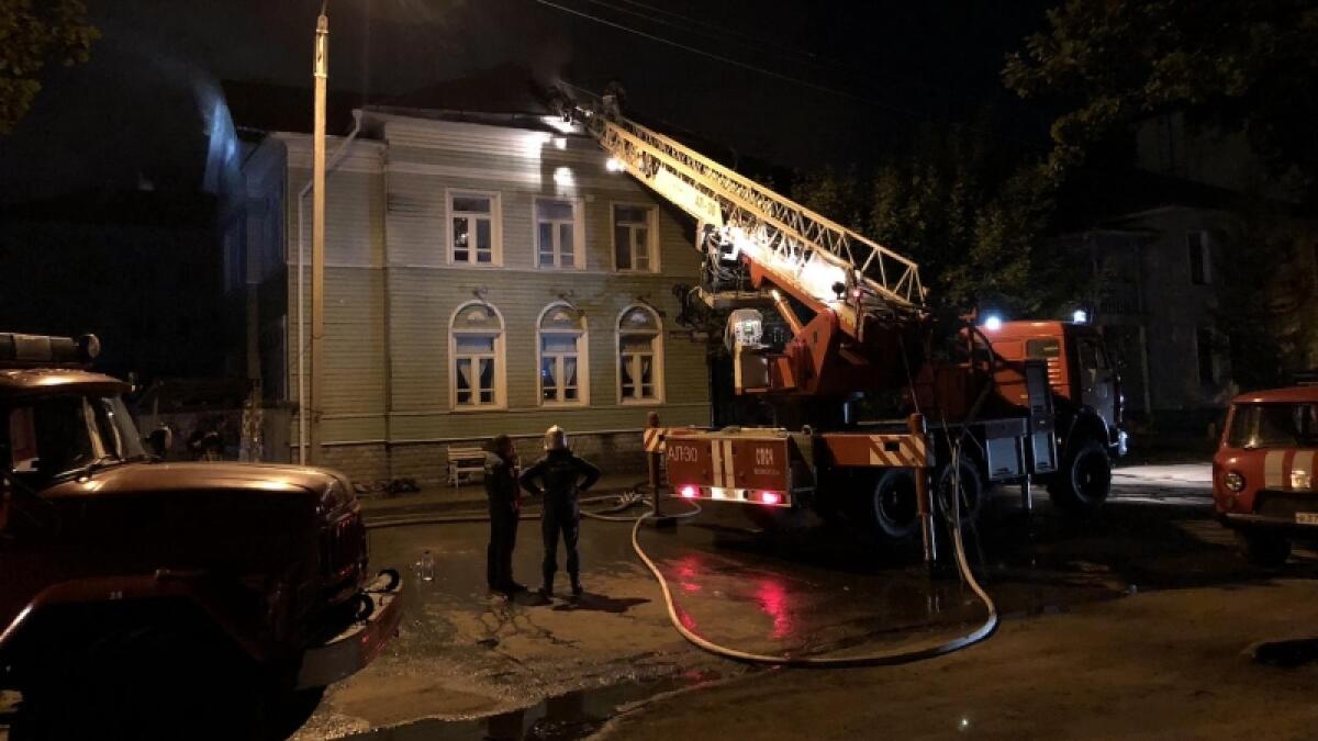 Вчера в Вологде загорелось здание бывшего клуба "Харди Гарди"