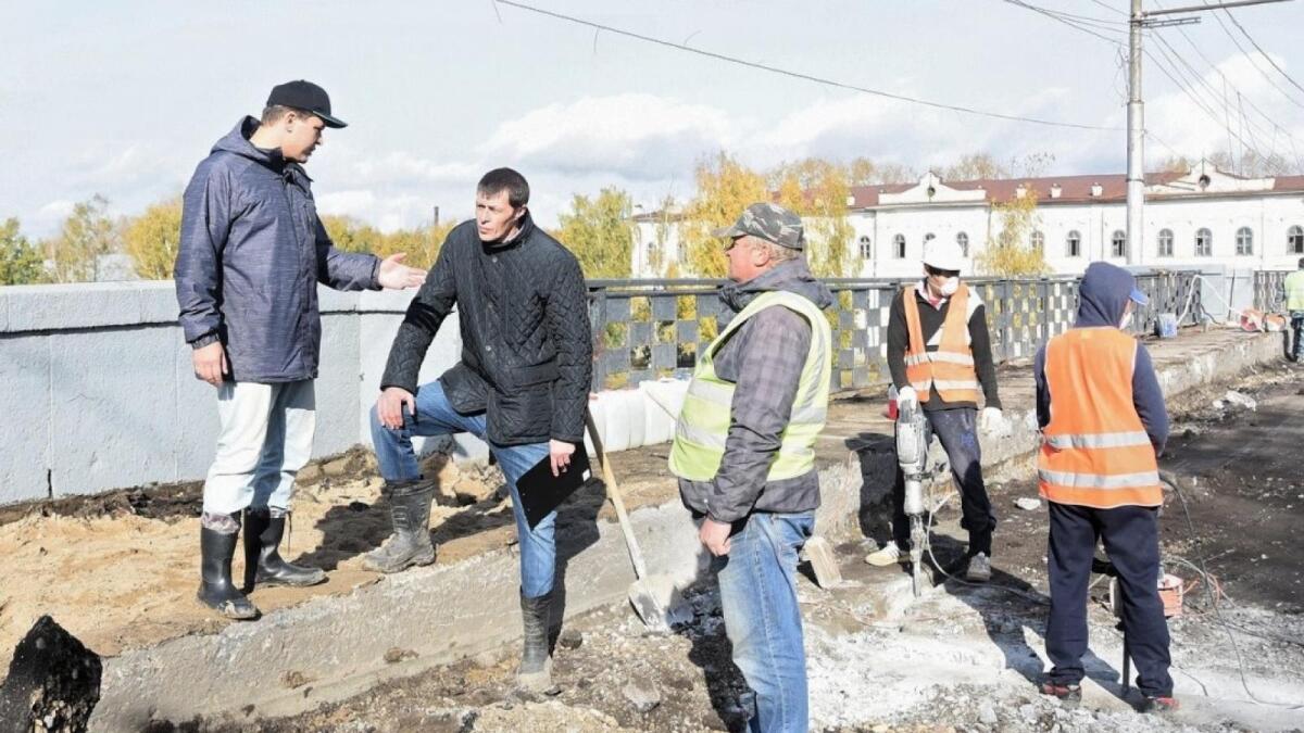 Мэр Вологды нагрянул с проверкой на Октябрьский мост