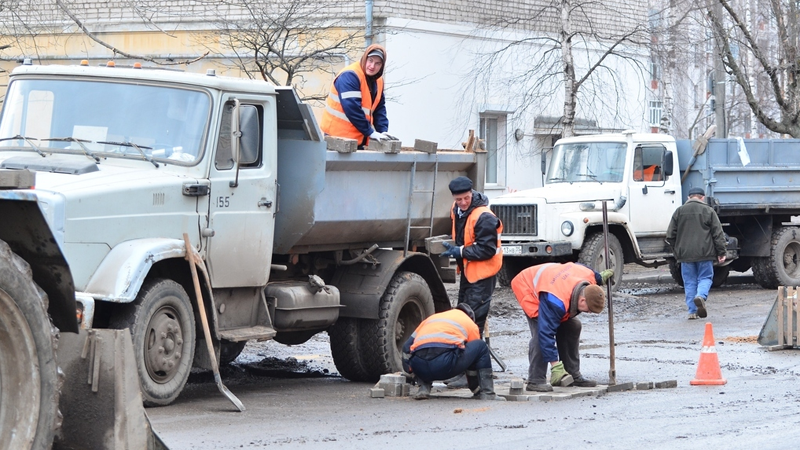 Продолжение ямочного ремонта: в Вологде ремонтируют центральные улицы