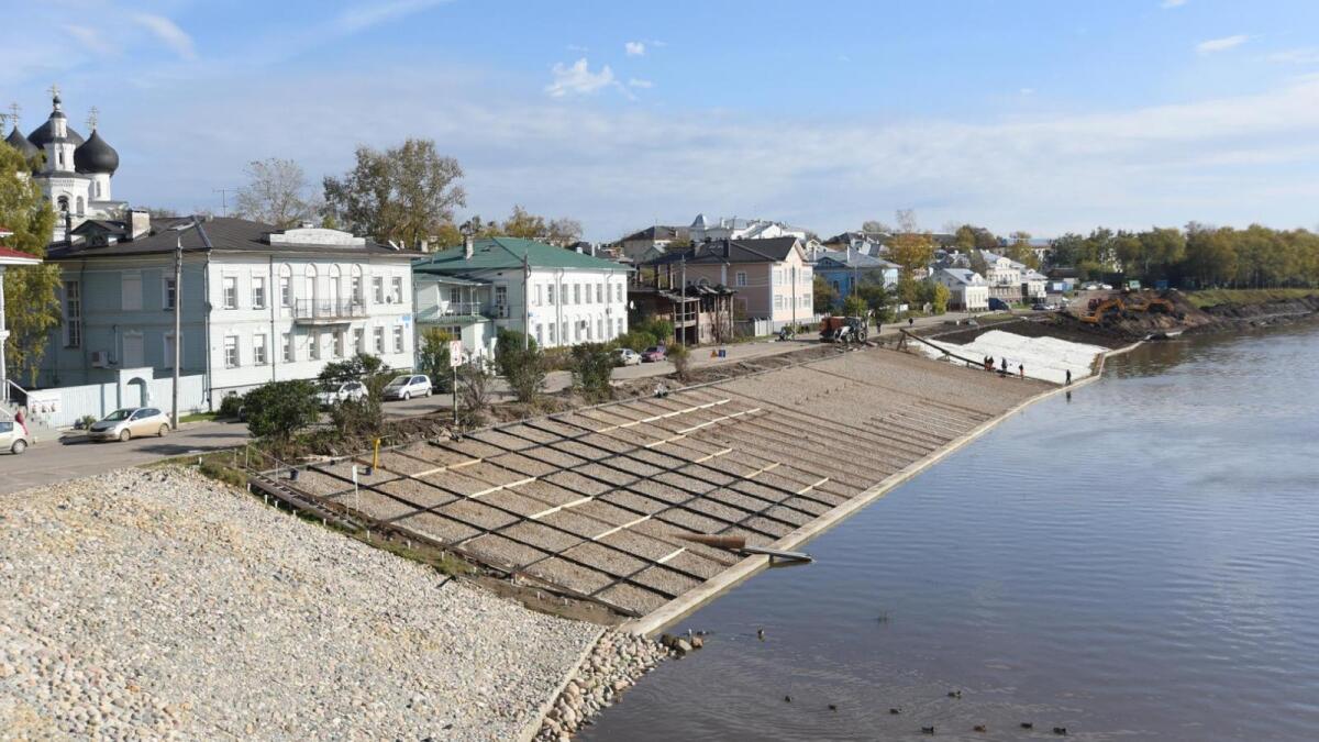В Вологде ремонт набережной закончат в следующем году