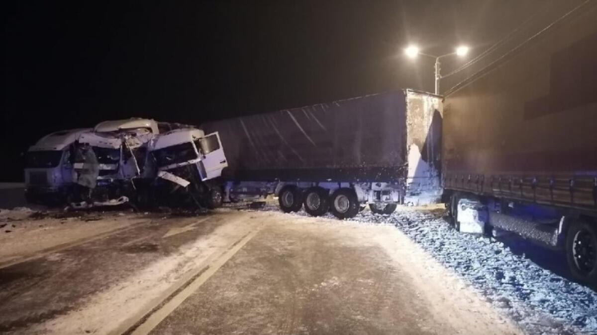 ДТП с четырьмя фурами случилось под Вологдой