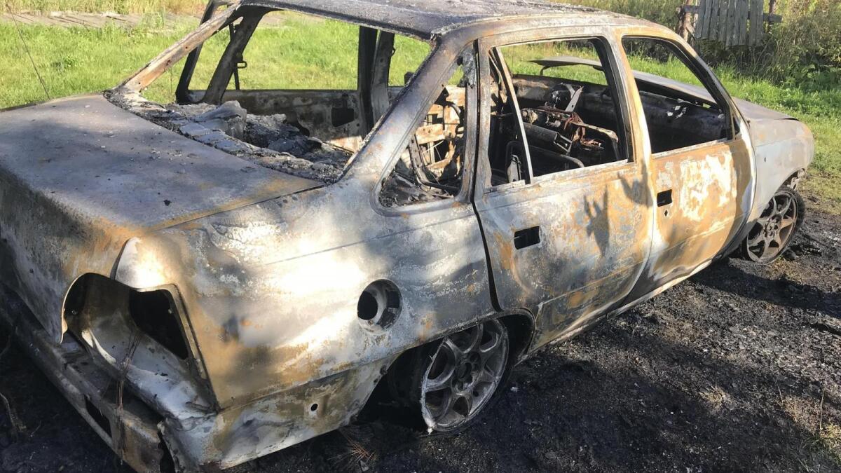 В Вологде сгорел автомобиль