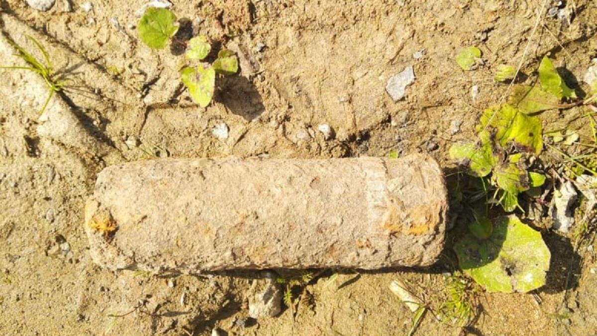 Череповчанин нашел на участке артиллерийский снаряд