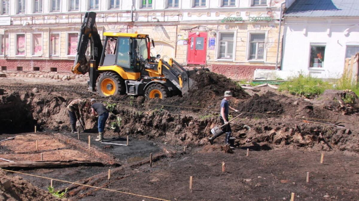 В Устюжне раскопали дома прошлой эпохи