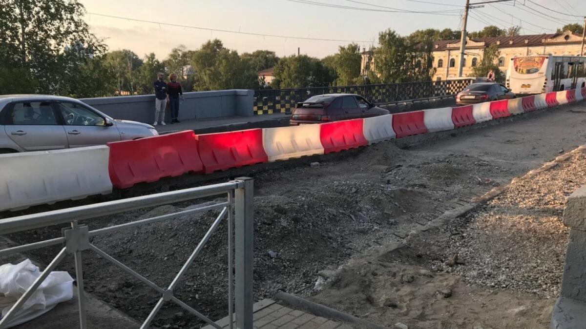 Возбуждено дело об административном правонарушении на подрядчика ремонта Октябрьского моста