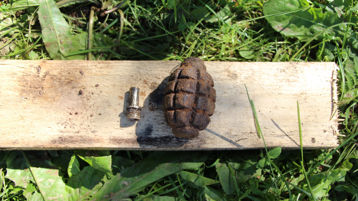 Житель Бабаево нашел на даче гранату времен Великой Отечественной войны
