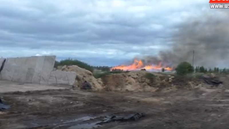 Крупный пожар произошел в Устюжне