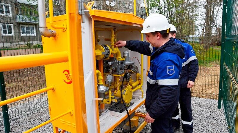 В селе Молочное в район жилой застройки провели газ