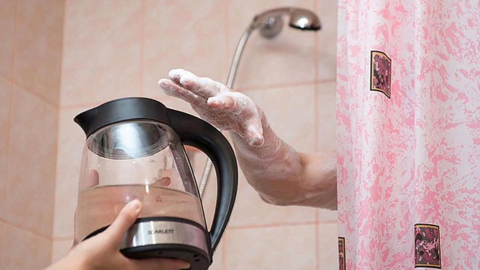 Не включена горячая вода