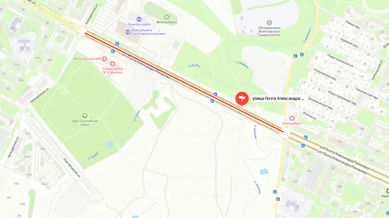 В выходные перекроют ул. Поэта Романова