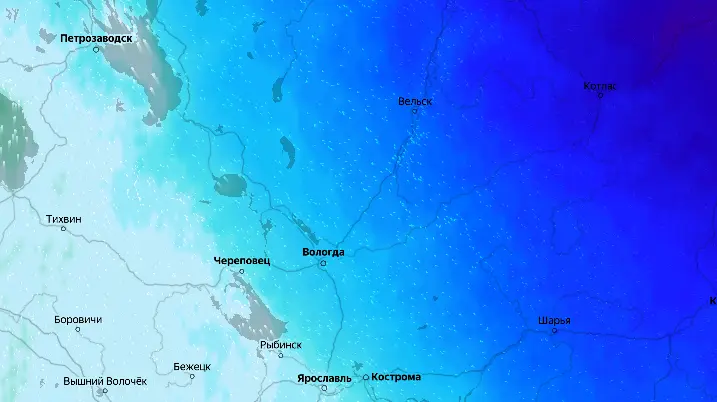 Впечатляющий контраст температур отмечен на Вологодчине