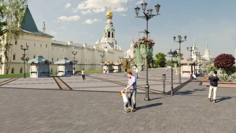 Вологжанам показали, как будет выглядеть обновлённая Кремлёвская площадь