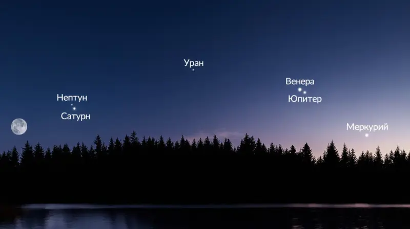 Вологжане смогут увидеть парад планет