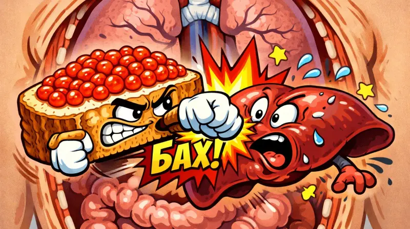 В чём вред бутербродов с икрой