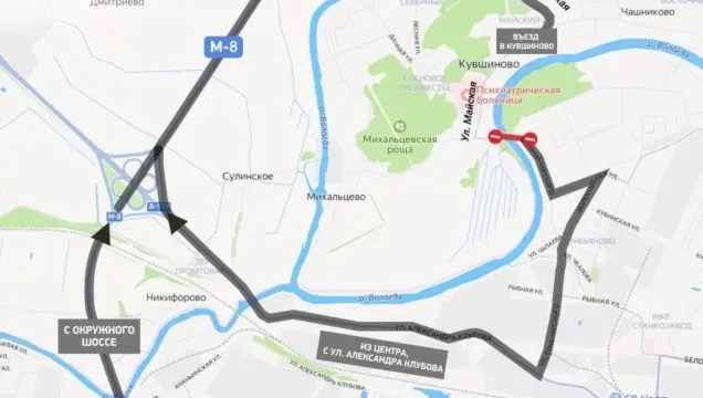 Сегодня ночью перекроют Кувшиновский мост в Вологде