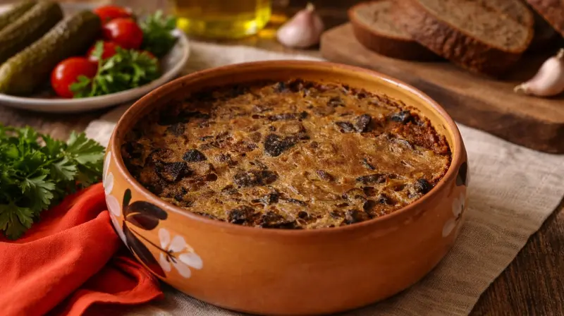 Грибы с толокном