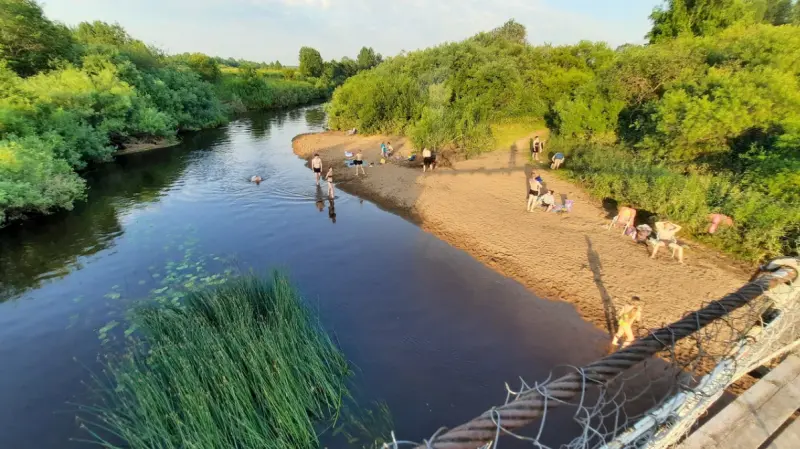 Уютный пляж в 20 км от Вологды