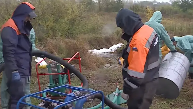 В реке Шограш найдены нефтепродукты