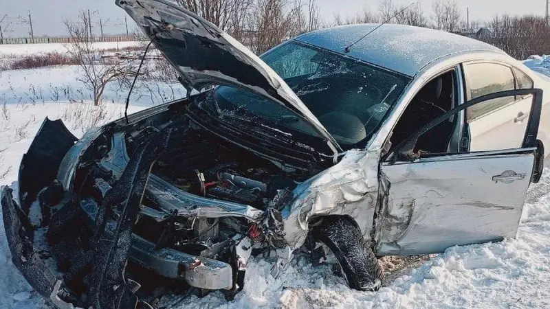 Под Вологдой произошло лобовое ДТП