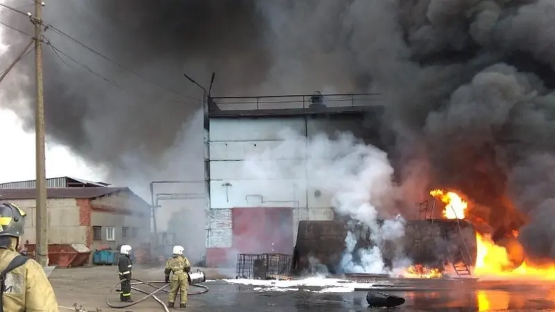 Под Череповцом произошел крупный пожар