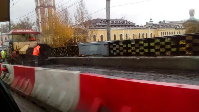 Работы на Октябрьском мосту подходят к завершению